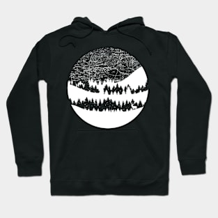 Map Silhouette Circle Hoodie